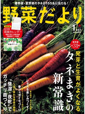 cover image of 野菜だより2019年1月号